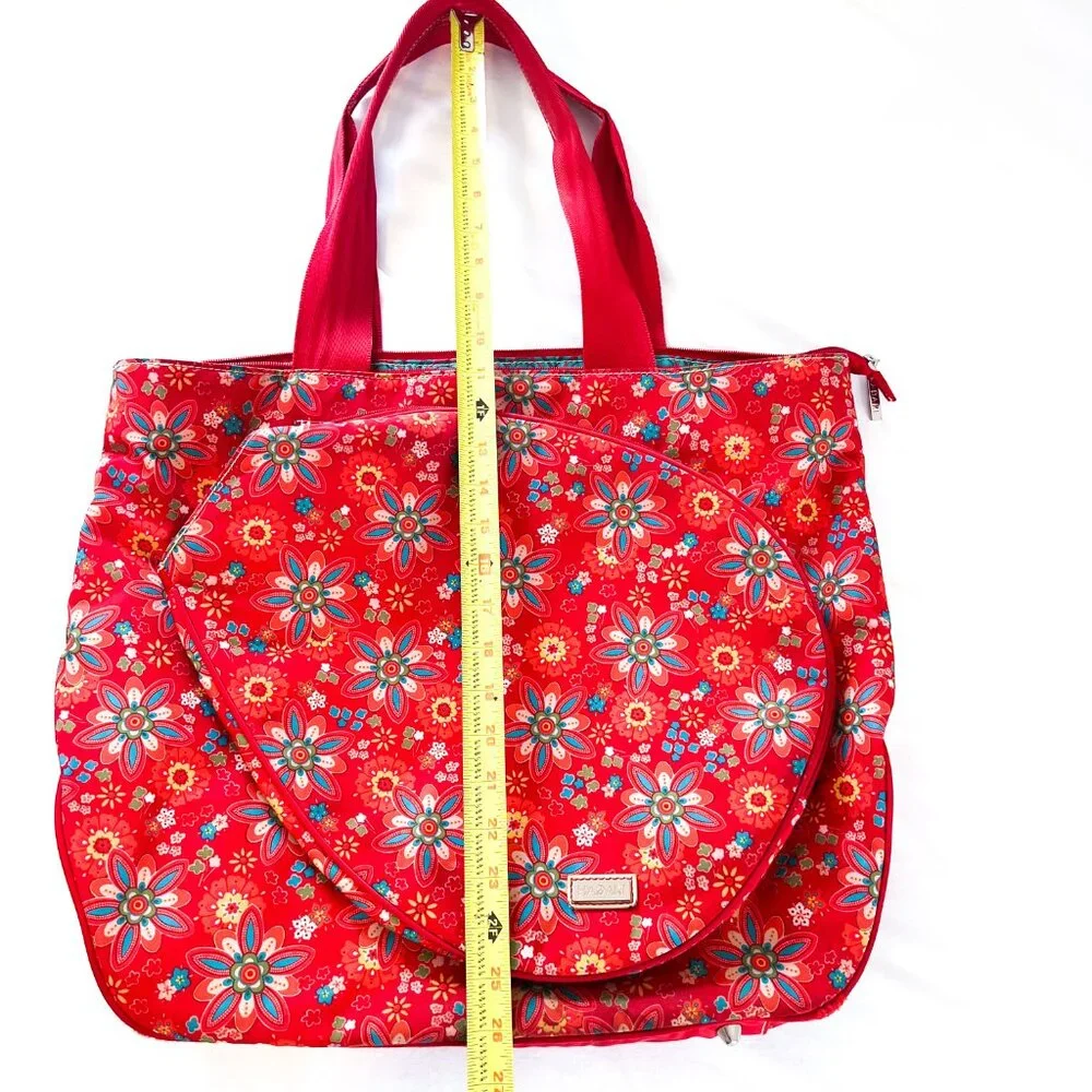 Hadaki Tennis Floral Tote Shoulder Bag